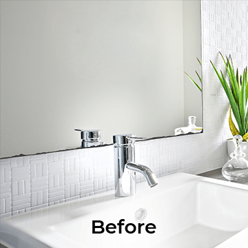 Custom Framed Mirrors Before